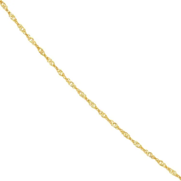 10K YG 1.15mm Singapore Chain With Spring Ring Clasp 18'' Image 3 The Ring Austin Round Rock, TX