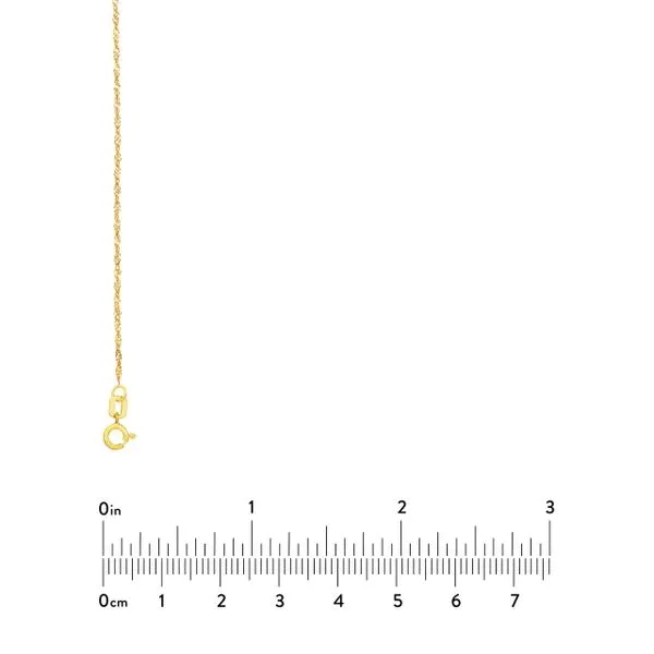 10K YG 1.15mm Singapore Chain With Spring Ring Clasp 18'' Image 5 The Ring Austin Round Rock, TX