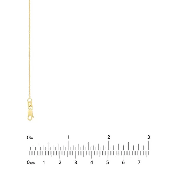 14K YG 0.9mm Adjustable Cable Chain with Lobster Clasp 18'' Image 5 The Ring Austin Round Rock, TX