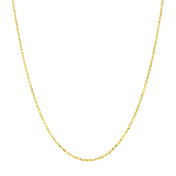 14K YG 0.9mm Adjustable Cable Chain with Lobster Clasp 18'' The Ring Austin Round Rock, TX