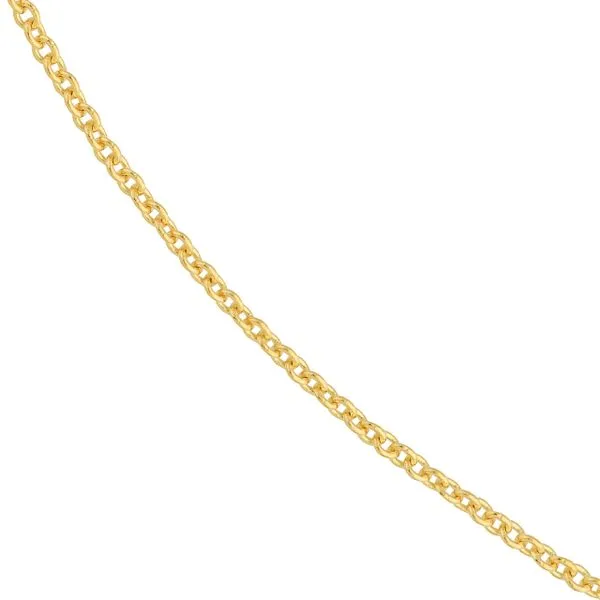 14K YG 1.05mm Open Cable Chain With Spring Ring Clasp 20'' Image 2 The Ring Austin Round Rock, TX