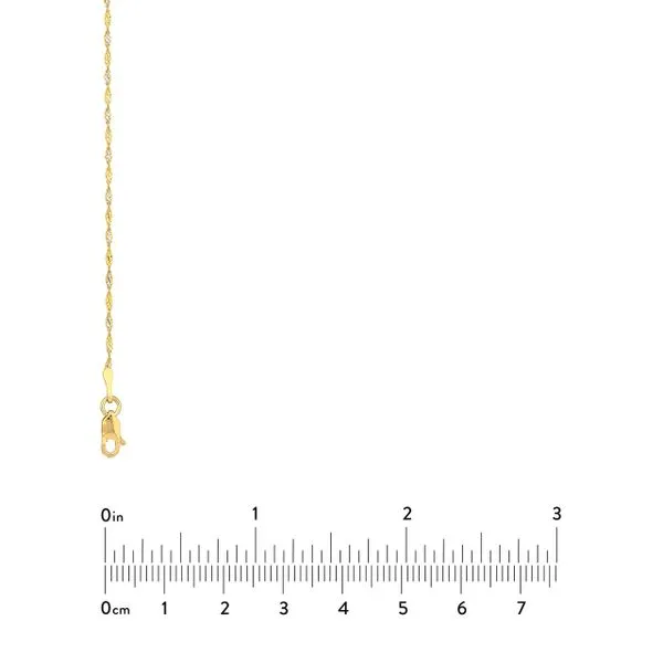 14K YG/WG 1.35mm Dorica Chain with Lobster Clasp 18'' Image 5 The Ring Austin Round Rock, TX