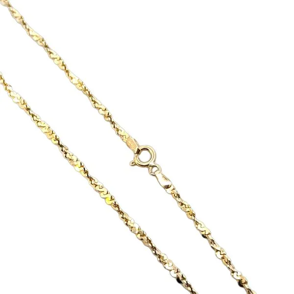 14K YG 2.00mm Twisted Serpentine Chain Image 4 The Ring Austin Round Rock, TX