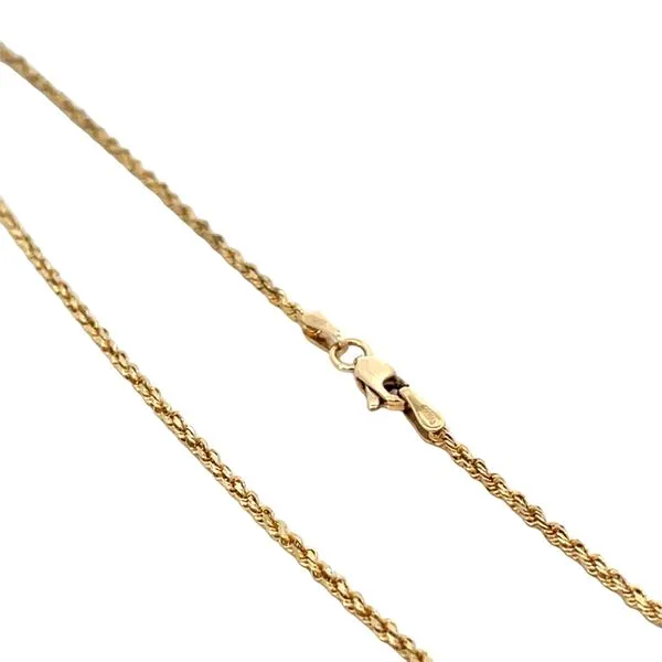 10K YG Rope Chain 1.60mm With Lobster Clasp 22'' Image 3 The Ring Austin Round Rock, TX