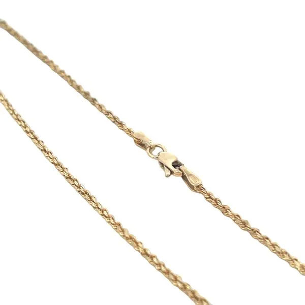 10K YG Rope Chain 1.60mm With Lobster Clasp 22'' Image 4 The Ring Austin Round Rock, TX