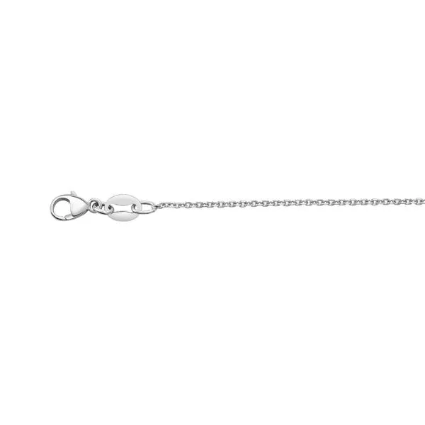 14K White Gold 1.30mm Diamond Cut Cable Chain18'' The Ring Austin Round Rock, TX