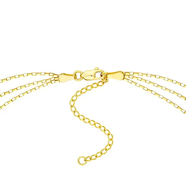 14K YG Triple Graduated Adjustable Necklace Image 4 The Ring Austin Round Rock, TX