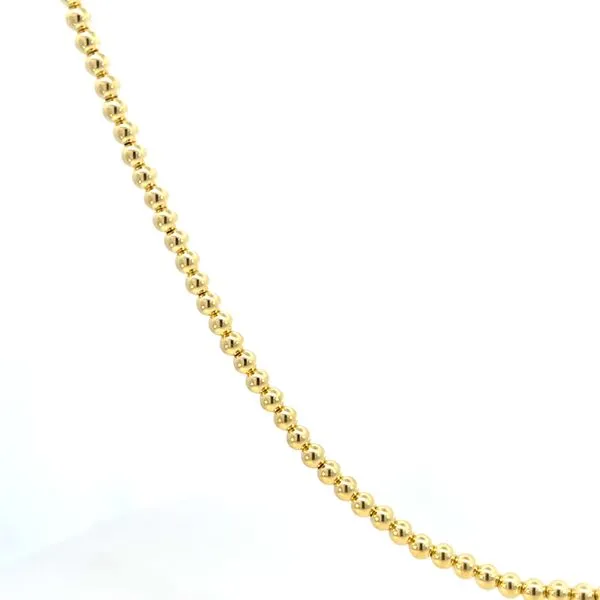 14K Yellow Gold 3mm Hollow Ball Candy Chain Necklace Image 2 The Ring Austin Round Rock, TX