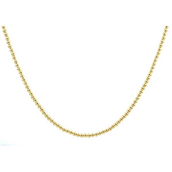 14K Yellow Gold 3mm Hollow Ball Candy Chain Necklace The Ring Austin Round Rock, TX