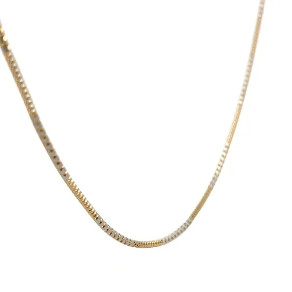 14K Yellow/White Gold 1.50mm Round Box Chain Necklace Image 4 The Ring Austin Round Rock, TX