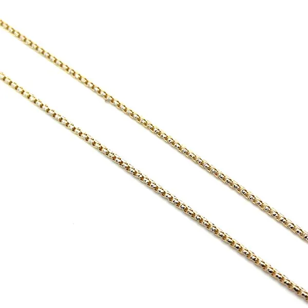14K Yellow/White Gold 1.80mm Solid Venetian Box Chain Necklace Image 3 The Ring Austin Round Rock, TX