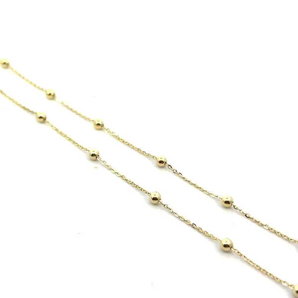 14K Yellow Gold Saturn 1.00mm Diamond Cut Cable Chain Necklace Image 2 The Ring Austin Round Rock, TX