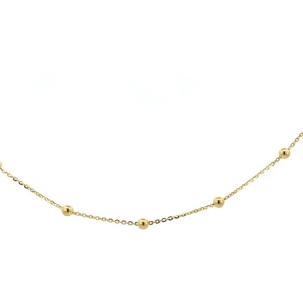 14K Yellow Gold Saturn 1.00mm Diamond Cut Cable Chain Necklace Image 4 The Ring Austin Round Rock, TX
