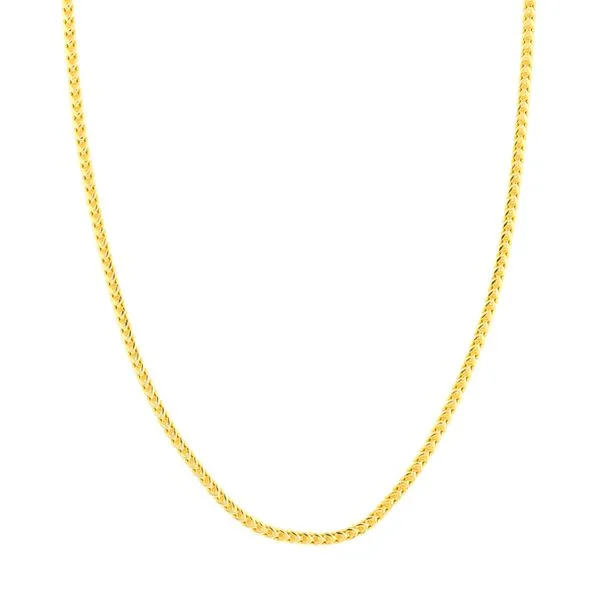 18K YG 3mm Franco Chain Necklace With Lobster Clasp 19'' The Ring Austin Round Rock, TX