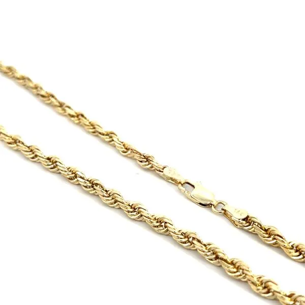 3mm 14K Yellow Gold Solid Rope Chain With Lobster Clasp 20'' Image 2 The Ring Austin Round Rock, TX