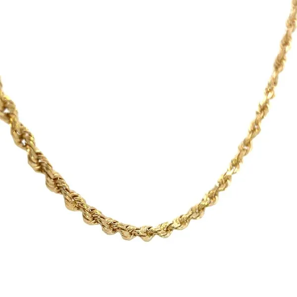 3mm 14K Yellow Gold Solid Rope Chain With Lobster Clasp 20'' Image 3 The Ring Austin Round Rock, TX
