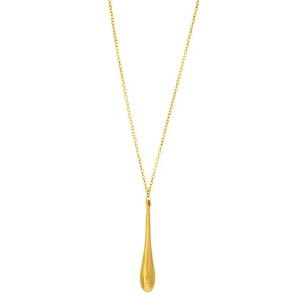 14K Gold Polished Tear Drop Necklace 18'' The Ring Austin Round Rock, TX