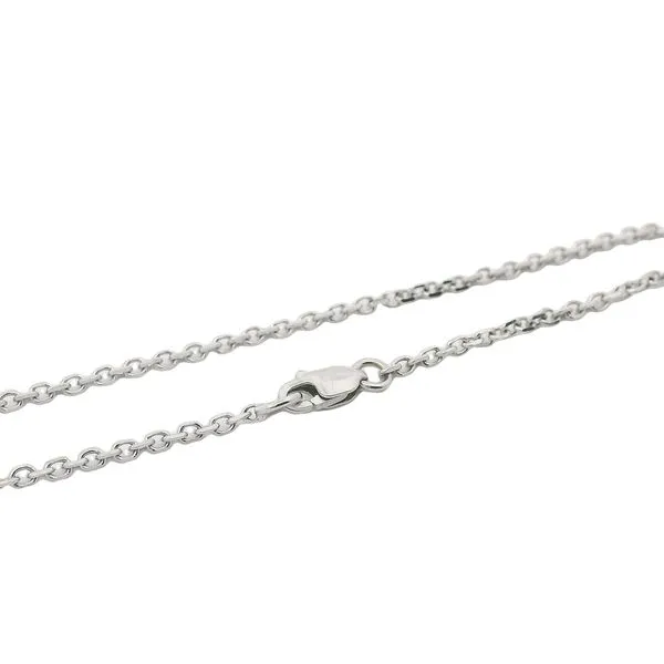14K WG Diamond Cut Cable Chain Bracelet With Lobster Clasp 7'' Image 3 The Ring Austin Round Rock, TX