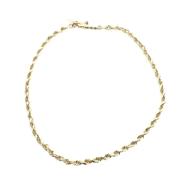 14K YG Rope Chain Bracelet 2.00mm With Barrel Clasp 7.50'' The Ring Austin Round Rock, TX