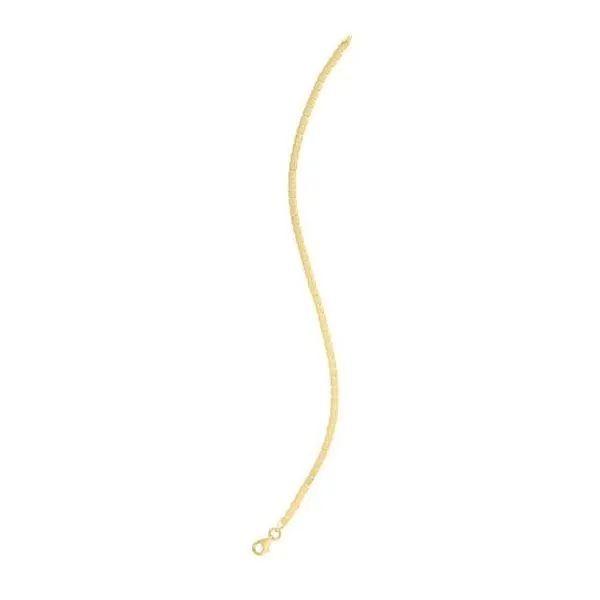 14K Yellow Gold Mini Cube Bracelet with Pear Shaped Lobster Clasp Image 2 The Ring Austin Round Rock, TX