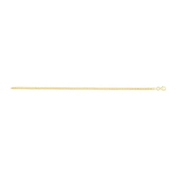 14K Yellow Gold Mini Cube Bracelet with Pear Shaped Lobster Clasp Image 3 The Ring Austin Round Rock, TX