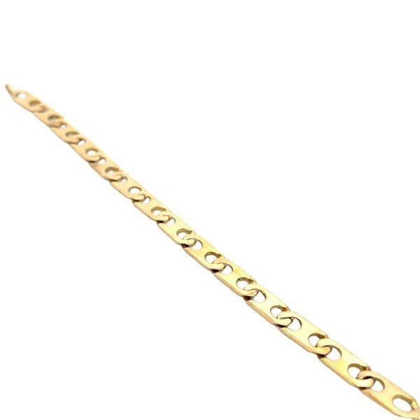 14K YG Solid Mariner Chain Bracelet 7'' Image 3 The Ring Austin Round Rock, TX