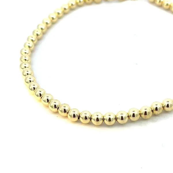 14K Yellow Gold 3mm Hollow Ball Candy Chain Bracelet Image 2 The Ring Austin Round Rock, TX