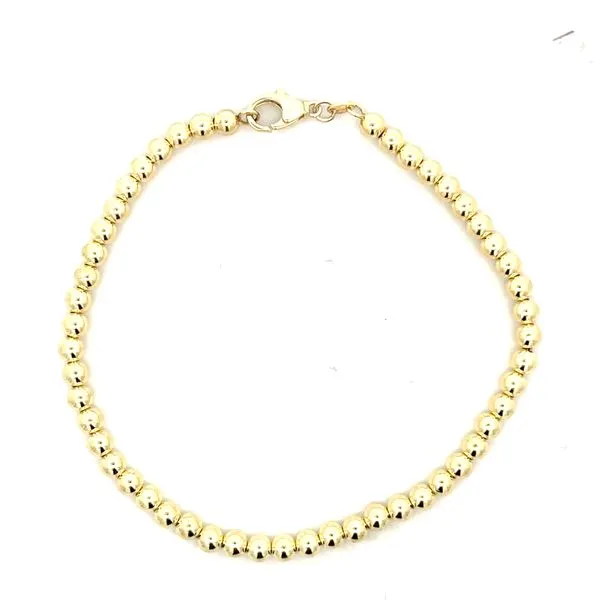 14K Yellow Gold 3mm Hollow Ball Candy Chain Bracelet The Ring Austin Round Rock, TX