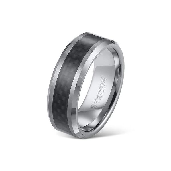 8mm Tungsten Band with Carbon Fiber Center The Ring Austin Round Rock, TX
