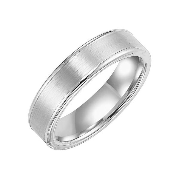 6mm Flat Tungsten Band with Satin Finish The Ring Austin Round Rock, TX