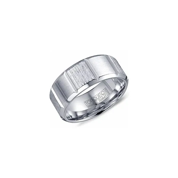 Cobalt ring with Textured and Polished Segments The Ring Austin Round Rock, TX