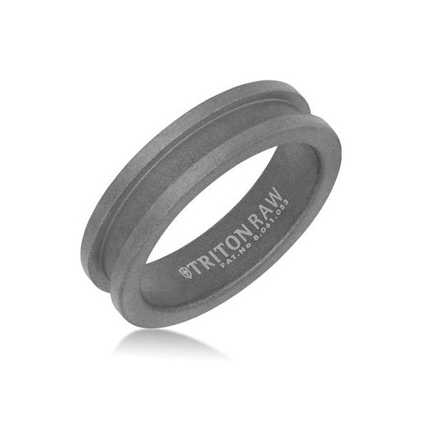 8MM RAW Gray Tungsten PURE RAW - Slot profile with innovative raw matte finish and flat edge The Ring Austin Round Rock, TX