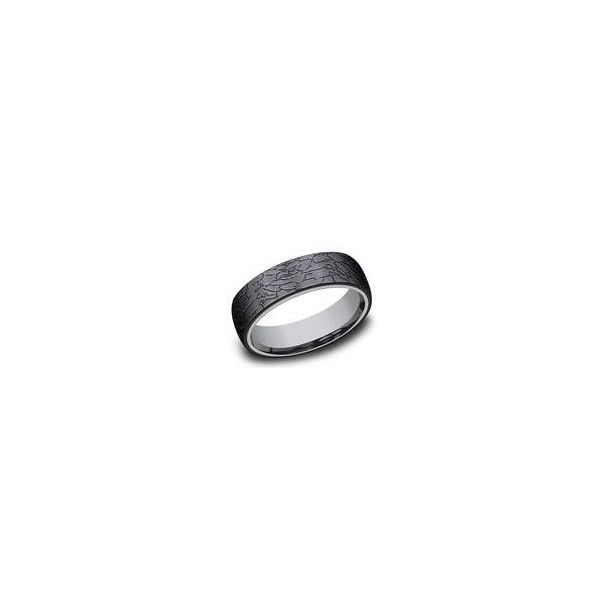 Mens Tantalum Band with Fractured Rock Inlay The Ring Austin Round Rock, TX