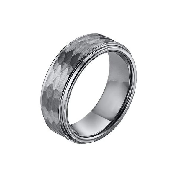 8mm Tungsten Band with Hammered Finish The Ring Austin Round Rock, TX