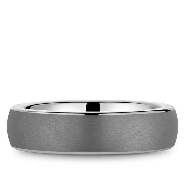 14K/Tantalum White Inside Grey Outside Sandpaper Center And High Polished Edges 6mm Image 2 The Ring Austin Round Rock, TX