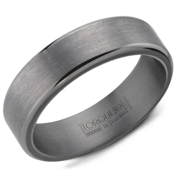 Tantalum Grey Sand Paper Top And High Polished Edges The Ring Austin Round Rock, TX