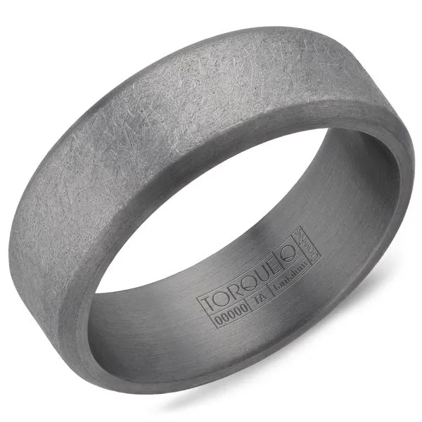 Tantalum Grey Diamond Brush Center And Sandpaper Edges The Ring Austin Round Rock, TX