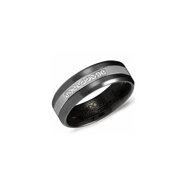 1/20CTW Black Cobalt With Mined Diamonds Ring Width 7mm The Ring Austin Round Rock, TX