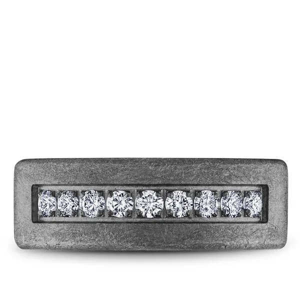 3/8CTW 14K/Tantalum Rose Inside Grey Outside Diamond Brush Top And Edges With Mined Diamonds 8mm Image 2 The Ring Austin Round Rock, TX