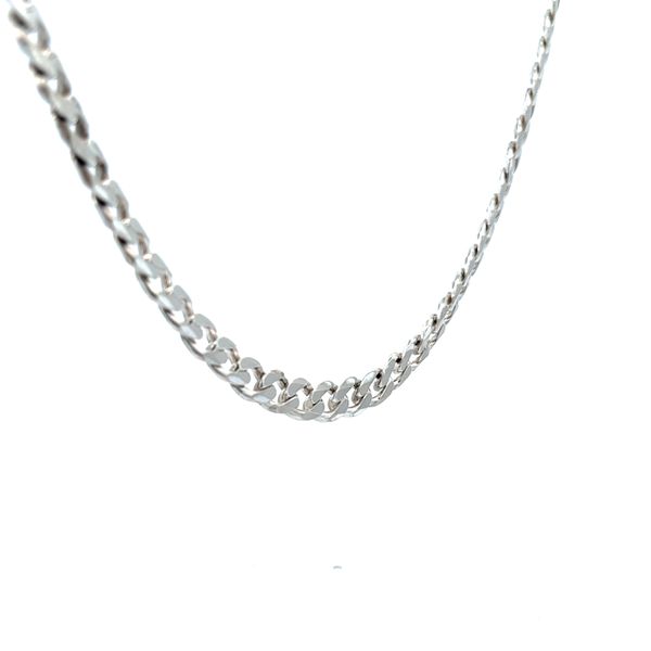 925 Sterling Silver 6.75mm Curb Link Chain With Lobster Clasp 22'' Image 2 The Ring Austin Round Rock, TX