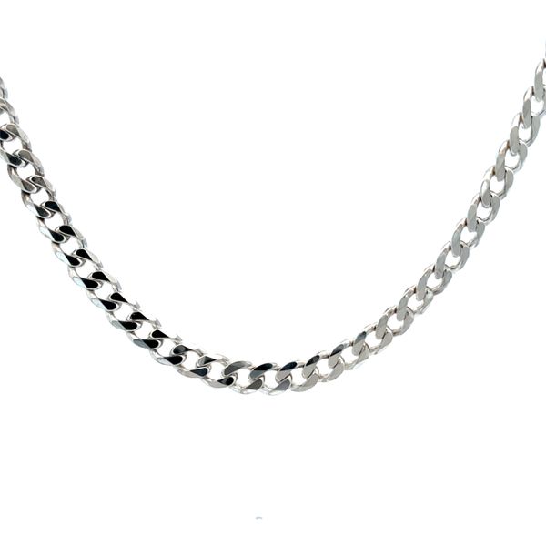 925 Sterling Silver 6.75mm Curb Link Chain With Lobster Clasp 22'' The Ring Austin Round Rock, TX