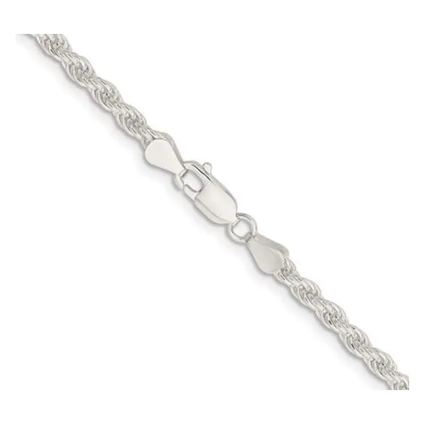 925 Sterling Silver Rope Chain 24'' 3.20mm Image 3 The Ring Austin Round Rock, TX
