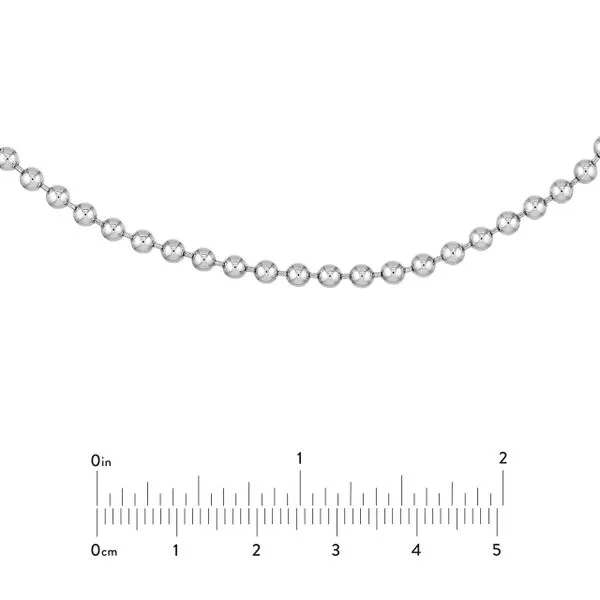 925 Sterling Silver 3mm Beaded Adjustable Choker Necklace Image 4 The Ring Austin Round Rock, TX