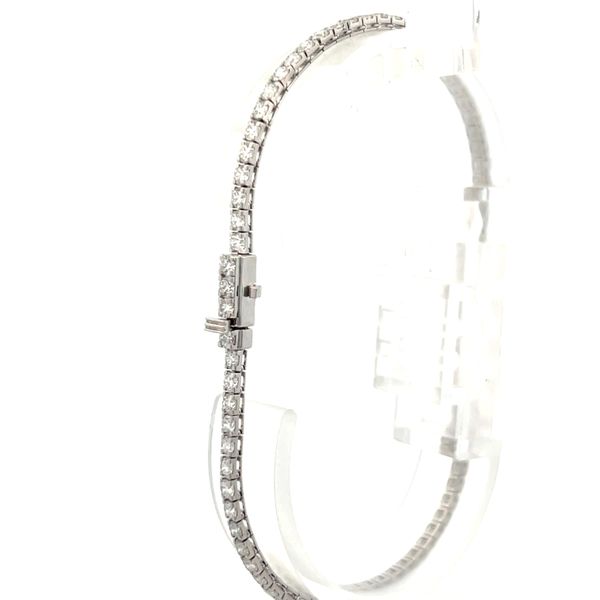 3.00CTW 925 SS LG RD Diamond Tennis Bracelet 7.25'' E-F,VS Image 3 The Ring Austin Round Rock, TX