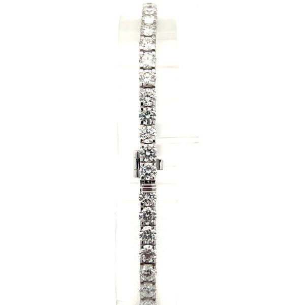 7.00CTW 925 SS LG RD Diamond Tennis Bracelet 7.25'' E-F,VS Image 2 The Ring Austin Round Rock, TX