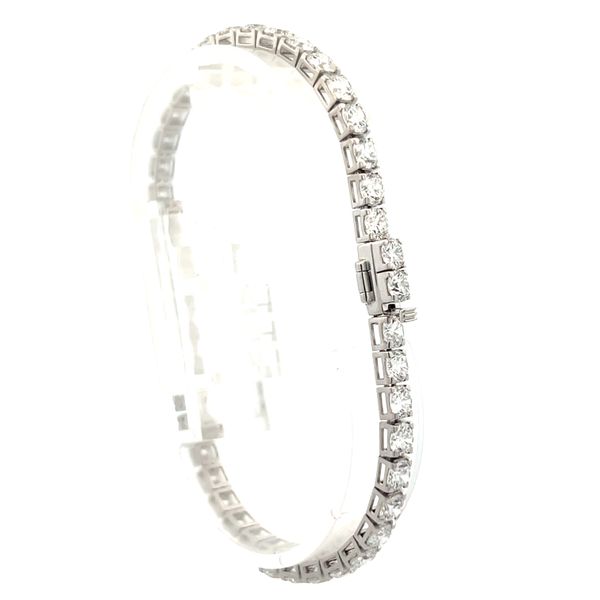 10CTW 925 SS LG RD Diamond Tennis Bracelet 7.25'' E-F,VS Image 2 The Ring Austin Round Rock, TX