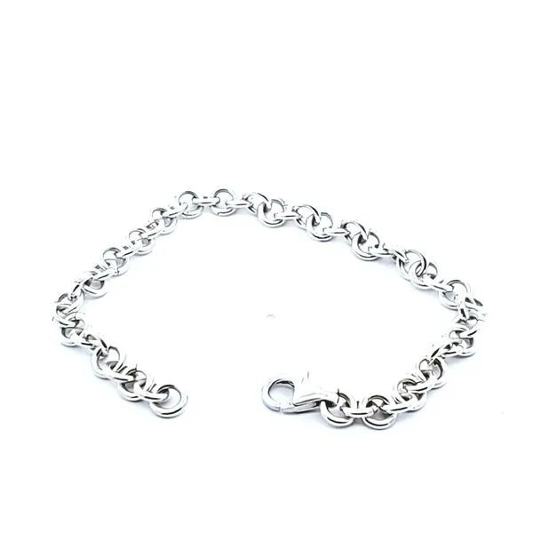 925 Charm Bracelet Round Links 8'' The Ring Austin Round Rock, TX