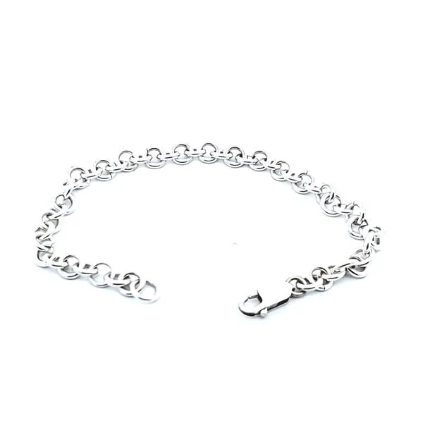 925 Charm Bracelet Round Links 8'' The Ring Austin Round Rock, TX