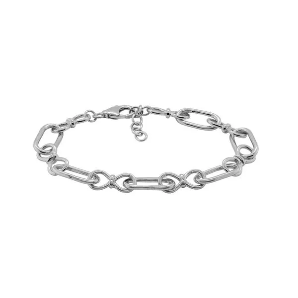 925 Sterling Silver Bracelet Alternating Oval and figure-8 links The Ring Austin Round Rock, TX