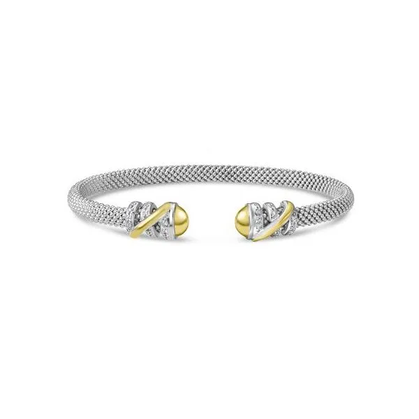 925 Silver & 18K Yellow Gold Popcorn Tally Cuff Bangle The Ring Austin Round Rock, TX